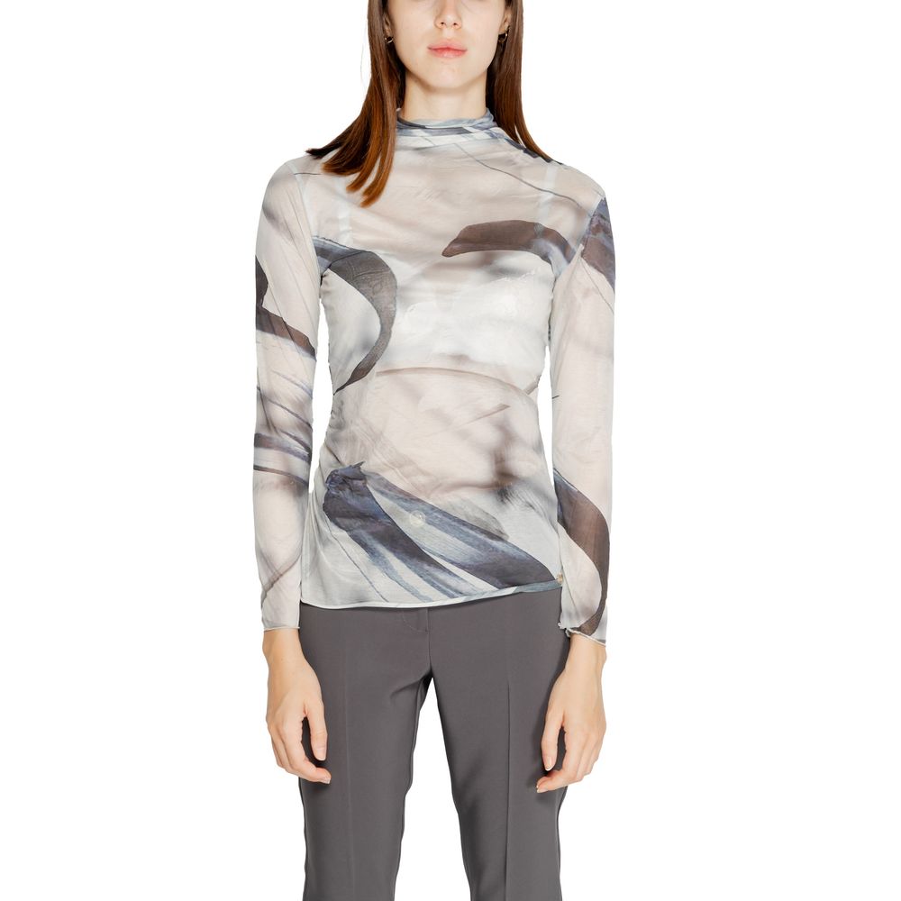 Rinascimento Gray Polyester Long Sleeve T-Shirt